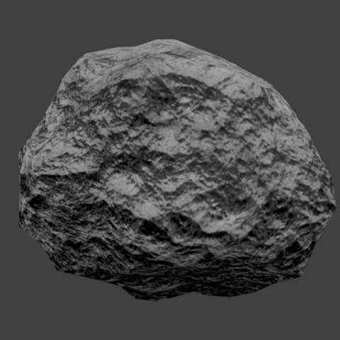 low poly rock 3D 모델 .c4d .max .obj .3ds .fbx .stl .blend 