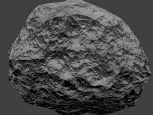 low poly rock Modèle 3D