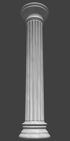 roman pillar 3D Model .c4d .max .obj .3ds .fbx .stl .blend 