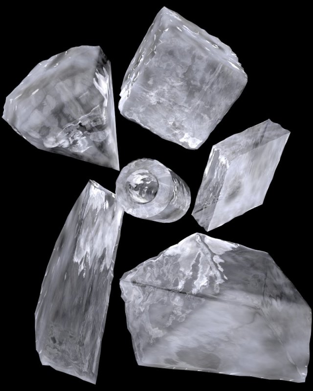 many styles of ice 3D 모델 .c4d .max .obj .3ds .fbx .stl .blend 