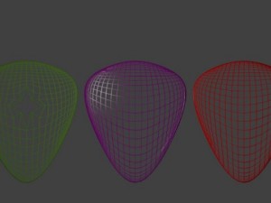 guitar picks 3D Модель