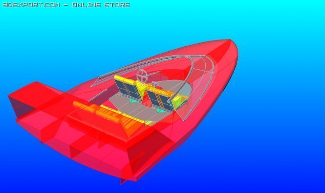 djck speedboat 3D 模型 .c4d .max .obj .3ds .fbx .stl .blend 