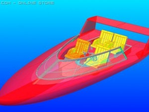 djck speedboat 3D 模型