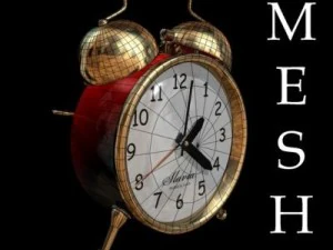 알람시계 스팀펑크 3D 모델