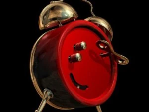 알람시계 스팀펑크 3D 모델