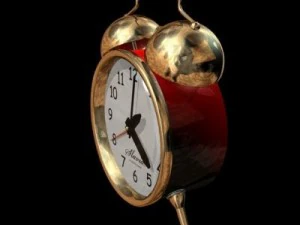 알람시계 스팀펑크 3D 모델