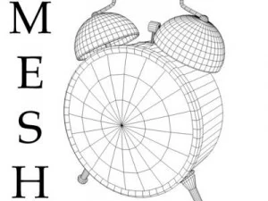 알람시계 스팀펑크 3D 모델