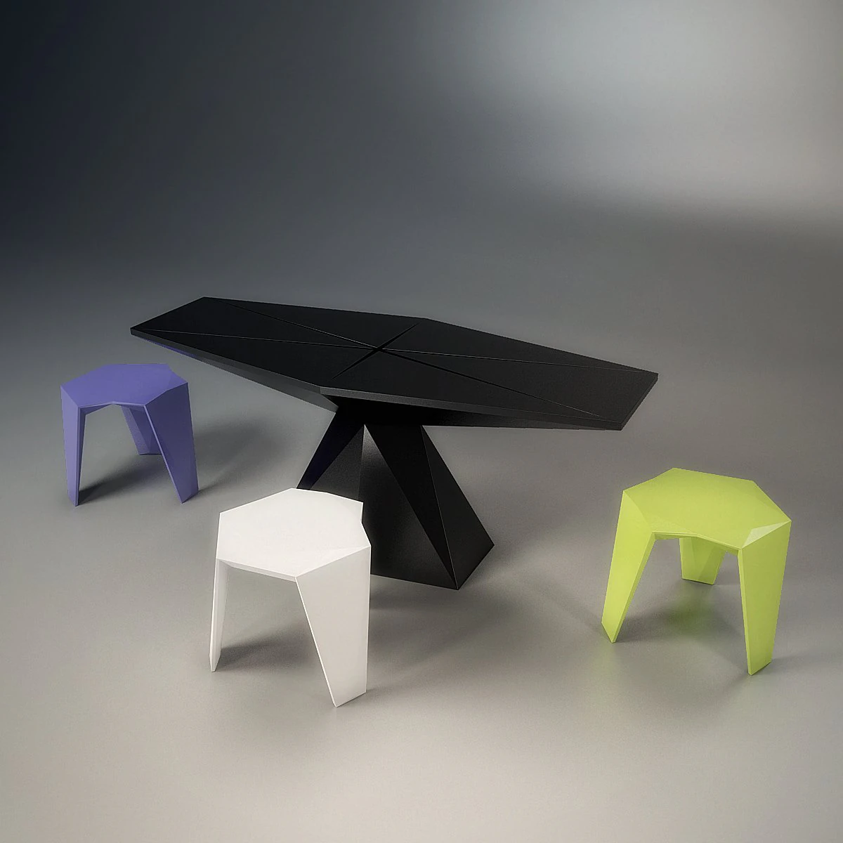 vondom  vertex stool 3D Model .c4d .max .obj .3ds .fbx .stl .blend 