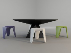 vondom  vertex stool 3Dモデル