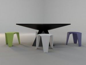 vondom  vertex stool 3Dモデル