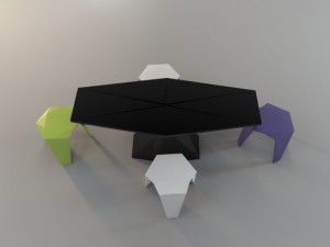 vondom  vertex stool 3Dモデル