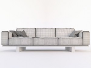 riva 1920  utah sofa Model 3D