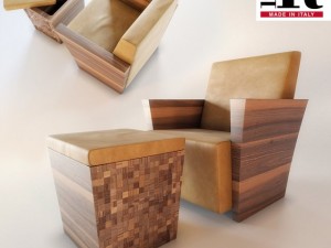 riva 1920  lord armchair 3D 모델