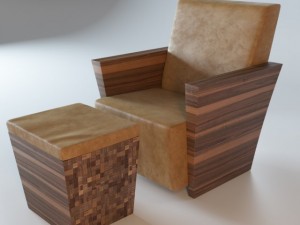 riva 1920  lord armchair 3D Model