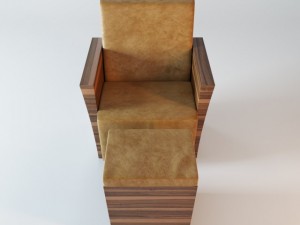 riva 1920  lord armchair 3D Model