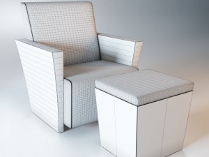 riva 1920  lord armchair 3D Model