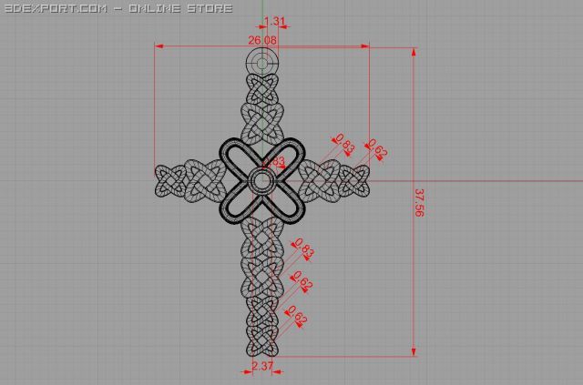 cross Modelo 3D .c4d .max .obj .3ds .fbx .stl .blend 