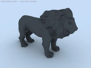 le&atilde;o Modelo 3D