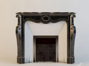 камин Чесни Помпадур 3D Модель