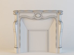chesneys pompadour fireplace 3D Model