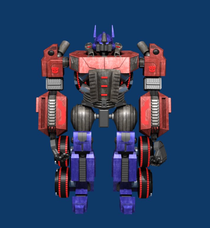 Transformers Optimus Prime 3d Model In Parts Of Auto 3dexport