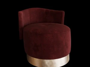 baxter pouf set 3D Model