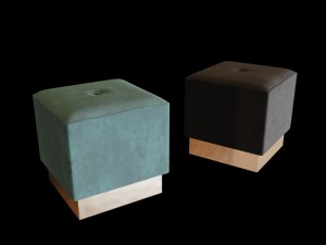 baxter pouf set Model 3D