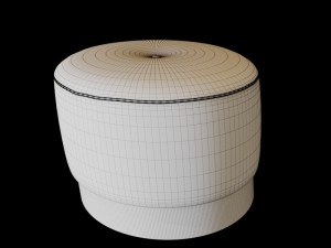 baxter pouf set Model 3D