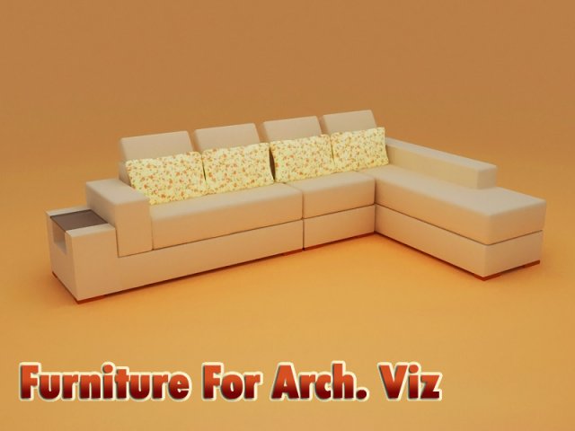 sofa model 3D मॉडल .c4d .max .obj .3ds .fbx .stl .blend 