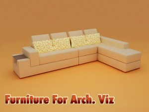 sofa model Model 3D