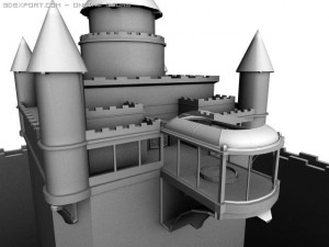 medieval castle Model 3D