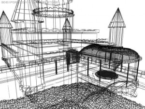 medieval castle Modèle 3D