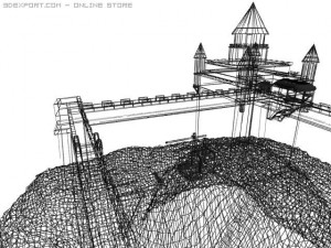 medieval castle Modèle 3D