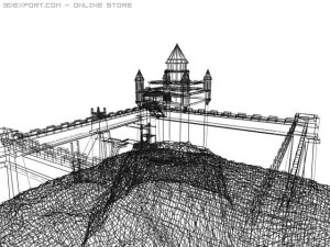 medieval castle Modèle 3D