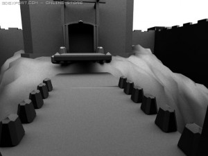 medieval castle Modèle 3D