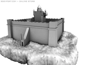 medieval castle 3D Model