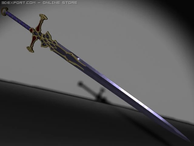 darkelf sword 3D Model .c4d .max .obj .3ds .fbx .stl .blend 