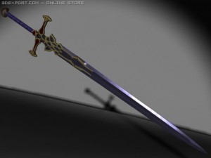 darkelf sword Model 3D