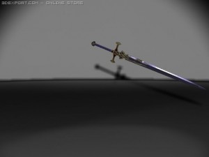 darkelf sword 3D 模型