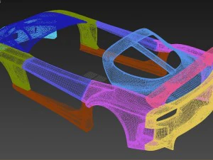 RX7 Veilside Fortune Printable Kit 1-24 3D Print Model