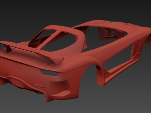 RX7 Veilside Fortune Printable Kit 1-24 3D 프린트 모델