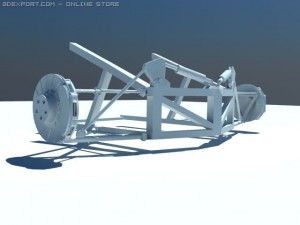 rear suspension 3D Модель