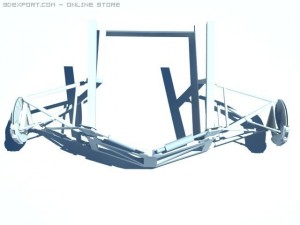 rear suspension 3D Модель