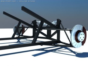 rear suspension 3D Модель