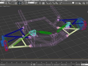 rear suspension 3D Модель