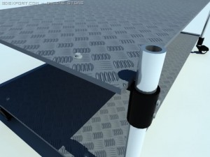 shelf on wheels 3Dモデル