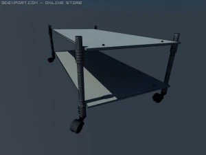 shelf on wheels 3D Model