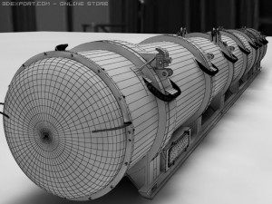 military container 3D Модель
