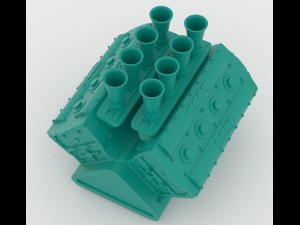 cosworth v8 engine 2 lables printable 3D 打印模型