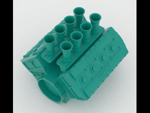 cosworth v8 engine 2 lables printable 3D 打印模型